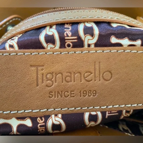 Tignanello Tote Purse with silver buckle detail - Picture 13 of 15